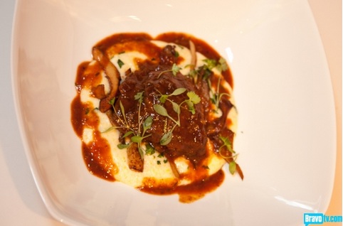 Veal Cheek and Polenta - Antonia Lofaso - Top Chef Kitchen Veal Cheek and Polenta - Antonia Lofaso - Top Chef Kitchen